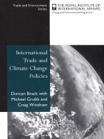 International trade and climate change policies (trade and environment series) 