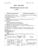 Giáo án Hóa học 9 bài 6: Thực hành Tính chất hóa học của oxit và axit