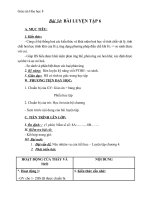 Giáo án Hóa học 8 bài 34: Bài luyện tập 6