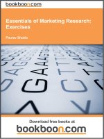 marketing research exercisebook 