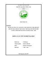 Đánh giá công tác giao đất, cho thuê đất, thu hồi đất, chuyển mục đích sử dụng đất trên địa bàn huyện Phú Lương  tỉnh Thái Nguyên giai đoạn 2014 – 2016
