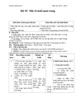 Giáo án Hóa học 9 bài 10: Một số muối quan trọng