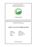 Đánh giá công tác chuyển quyền sử dụng đất trên địa bàn phường Túc Duyên  thành phố Thái Nguyên  tỉnh Thái Nguyên giai đoạn 2014 – 2016 (Khóa luận tốt nghiệp)