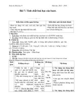 Giáo án Hóa học 9 bài 7: Tính chất hóa học của bazơ