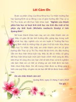 Nghiên cứu thành phần hóa học và hoạt tính sinh học của tinh dầu một số bộ phận cây Giổi Xanh (Michelia mediocris Dandy) ở tỉnh Quảng Bình (Khóa luận tốt nghiệp)