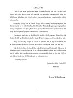 Xác định hàm lượng một số kim loại nặng trong mẫu nước sinh hoạt ở xã Cao Quảnghuyện Tuyên Hóatỉnh Quảng Bình bằng phương pháp phổ hấp thụ nguyên tử (Khóa luận tốt nghiệp)