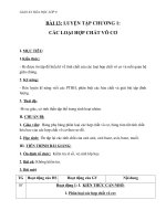 Giáo án Hóa học 9 bài 13: Luyện tập chương 1  các loại hợp chất vô cơ