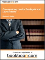 conveyancing law for paralegals and law students 