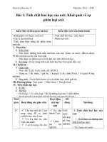 Giáo án Hóa học 9 bài 1: Tính chất hóa học của oxit  Khái quát về sự phân loại oxit