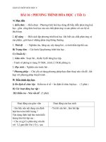 Giáo án Hóa học 8 bài 16: Phương trình hóa học