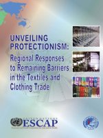 Unveiling protectionism regional responses to remaining barriers in the textiles and clothing trade 