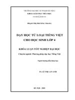 Dạy học từ loại tiếng việt cho học sinh lớp 4 (2018)