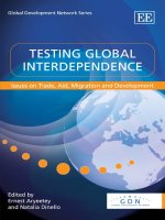 Testing global interdependence issues on trade, aid, migration and development