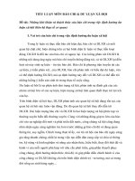 Tieu luan báo chí và dư luận xã hội những khó khăn và thách thức của báo chí trong việc định hướng dư luận xã hội (liên hệ thực tế cơ quan)