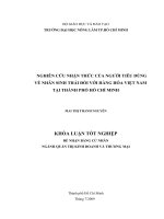 NGHIÊN CỨU NHẬN THỨC CỦA NGƯỜI TIÊU DÙNG VỀ NHÃN SINH THÁI ĐỐI VỚI HÀNG HÓA VIỆT NAM TẠI THÀNH PHỐ HỒ CHÍ MINH