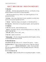 Giáo án Hóa học 8 bài 27: Điều chế khí oxi  Phản ứng phân hủy