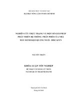 NGHIÊN CỨU THỰC TRẠNG VÀ MỘT SỐ GIẢI PHÁP PHÁT TRIỂN HỆ THỐNG PHÂN PHỐI CỦA NHÀ MÁY BÁNH KẸO QUẢNG NGÃI  BISCAFUN