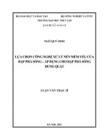 LỰA CHỌN CÔNG NGHỆ XỬ LÝ NỀN MỀM YẾU CỦA ĐẬP PHÁ SÓNG -ÁP DỤNG CHO ĐẬP PHÁ SÓNG DUNG QUẤT