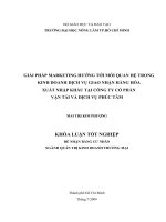 GIẢI PHÁP MARKETING HƯỚNG TỚI MỐI QUAN HỆ TRONG KINH DOANH DỊCH VỤ GIAO NHẬN HÀNG HÓA XUẤT NHẬP KHẨU TẠI CÔNG TY CỔ PHẦN VẬN TẢI VÀ DỊCH VỤ PHÚC TÂM