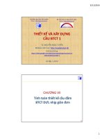 thiết kế kết cầu dầm dự ứng lực