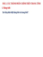 Bai giang tin hoc lop 7  Bai so 2