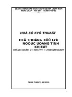 HỒ SƠ KỸ THUẬT HỆ THỐNG XỬ LÝ NƯỚC CẤP 500LH