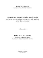 XÁC ĐỊNH MỨC CHI TRẢ VÀ LỢI ÍCH ĐỐI VỚI NGƯỜI GIỮ RỪNG QUA CƠ CHẾ CHI TRẢ DỊCH VỤ MÔI TRƯỜNG RỪNG TỈNH LÂM ĐỒNG