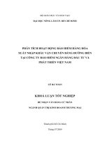 PHÂN TÍCH HOẠT ĐỘNG BẢO HIỂM HÀNG HÓA XUẤT NHẬP KHẨU VẬN CHUYỂN BẰNG ĐƯỜNG BIỂN TẠI CÔNG TY BẢO HIỂM NGÂN HÀNG ĐẦU TƯ VÀ PHÁT TRIỂN VIỆT NAM