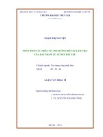 PHÂN TÍCH CÁC NHÂN TỐ ẢNH HƯỞNG ĐẾN SỰ LÀM VIỆC CỦA BẮC THẤM XỬ LÝ NỀN ĐẤT YẾU