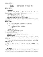 Giáo án Hóa học 8 bài 28: Không khí  Sự cháy