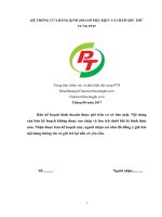 Bài Tập Nhóm  Khởi Sự Kinh Doanh  Kế Hoạch Kinh Doanh