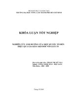NGHIÊN CỨU ẢNH HƯỞNG CỦA MỘT SỐ YẾU TỐ ĐẾN HIỆU QUẢ GIA KEO AKD ĐỐI VỚI GIẤY IN