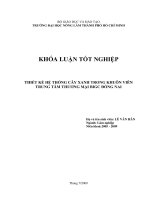 THIẾT KẾ HỆ THỐNG CÂY XANH TRONG KHUÔN VIÊN TRUNG TÂM THƯƠNG MẠI BIGC ĐỒNG NAI