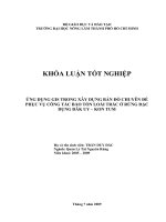 ỨNG DỤNG GIS TRONG XÂY DỰNG BẢN ĐỒ CHUYÊN ĐỀ PHỤC VỤ CÔNG TÁC BẢO TỒN LOÀI TRẮC Ở RỪNG ĐẶC DỤNG ĐĂK UY – KON TUM