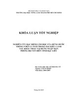 NGHIÊN CỨU ĐẶC ĐIỂM LÂM HỌC CỦA RỪNG ĐƯỚC TRỒNG 9 ĐẾN 12 TUỔI TRONG HAI KIỂU CANH TÁC KHÁC NHAU TẠI RỪNG NGẬP MẶN PHÒNG HỘ VEN BIỂN TỈNH BẠC LIÊU