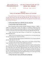 Báo cáo công tác phổ biến giáo dục pháp luật của Hội cựu chiến binh