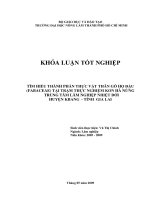 TÌM HIỂU THÀNH PHẦN THỰC VẬT THÂN GỖ HỌ ĐẬU (FABACEAE) TẠI TRẠM THỰC NGHIỆM KON HÀ NỪNG TRUNG TÂM LÂM NGHIỆP NHIỆT ĐỚI HUYỆN KBANG  TỈNH GIA LAI