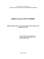 THIẾT KẾ NHÀ MÁY SẢN XUẤT GIẤY VIẾT NĂNG SUẤT 65.000 TẤNNĂM