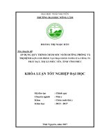 Áp dụng quy trình chăm sóc, nuôi dưỡng, phòng và trị bệnh phân trắng lợn con tại trại của công ty Phát Đạt  thị xã Phúc Yên  tỉnh Vĩnh Phúc (Khóa luận tốt nghiệp)