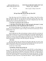 Báo cáo công tác dân vận của Hội cựu chiến binh