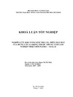 NGHIÊN CỨU KHẢ NĂNG HẤP THỤ CO2 TRÊN MẶT ĐẤT CỦA RỪNG CÂY LÁ RỘNG THUỘC TRUNG TÂM LÂM NGHIỆP NHIỆT ĐỚI PLEIKU – GIALAI