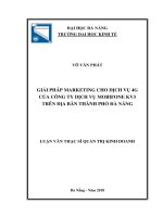 Giải pháp marketing cho dịch vụ 4g của công ty dịch vụ mobifone KV3 trên địa bàn thành phố đà nẵng