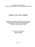 NGHIÊN CỨU ĐẶC ĐIỂM, TÍNH CHẤT CỦA ĐẤT XÁM BẠC MÀU PHÙ XA CỔ DƯỚI CÁC MÔ HÌNH RỪNG TRỒNG KHÁC NHAU TẠI VƯỜN QUỐC GIA LÒ GÒ  XA MÁT, TỈNH TÂY NINH