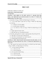 Hoàn thiện kế toán doanh thu bán hàng và xác định kết quả kinh doanh tại Công ty TNHH Liên Hiệp Hoàng Gia Việt Nam