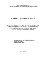 BƯỚC ĐẦU NGHIÊN CỨU MỘT SỐ ĐẶC ĐIỂM CẤU TRÚC RỪNG KHỘP TRẠNG THÁI RIIIA2 TẠI TIỂU KHU 92 BAN QUẢN LÝ RỪNG PHÒNG HỘ LỘC NINH HUYỆN LỘC NINH, TỈNH BÌNH PHƯỚC