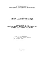 NGHIÊN CỨU CÁC YẾU TỐ ẢNH HƯỞNG ĐẾN QUÁ TRÌNH TẨY TRẮNG GIAI ĐOẠN 2 BỘT CTMP 80 % ISO TẠI NHÀ MÁY GIẤY TÂN MAI