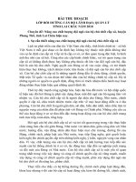 BÀI THU HOẠCH LỚP BỒI DƯỠNG