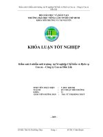 Kiểm soát ô nhiễm môi trường tại Xí nghiệp Chế biến và Dịch vụ Cao su – Công ty Cao su Đắk Lắk