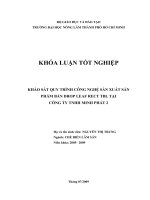 KHẢO SÁT QUY TRÌNH CÔNG NGHỆ SẢN XUẤT SẢN PHẨM BÀN DROP LEAF RECT TBL TẠI CÔNG TY TNHH MINH PHÁT 2