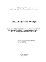 ĐÁNH GIÁ THỰC TRẠNG PCCCR VÀ ĐỀ XUẤT MỘT SỐ PHƯƠNG HƯỚNG, GIẢI PHÁP ĐỂ QLBVR CÓ HIỆU QUẢ TẠI HUYỆN ĐĂK HÀ TỈNH KON TUM